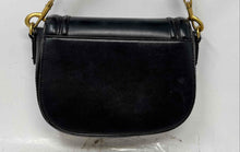 Load image into Gallery viewer, Zara Womens Black Leather Adjustable Detachable Strap Saddle Crossbody Bag
