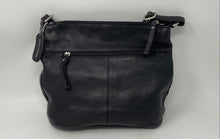 Load image into Gallery viewer, Great American Leather Works Womens Black Adjustable Strap Zip Top Crossbody Bag

