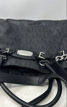 Load image into Gallery viewer, Michael Kors Womens Black Signature Print Double Handle Shoulder Handbag
