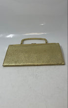 Load image into Gallery viewer, Stylemark Womens Gold Fold Inner Pockets Style Top Handle Clutch Purse

