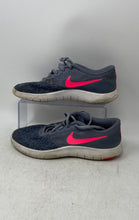 Load image into Gallery viewer, Nike Girls Flex Contact 917937-402 Blue Pink Low Top Lace-Up Sneakers Size 6.5Y
