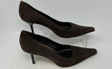 Load image into Gallery viewer, Adrienne Vittadini Womens Brown Quilted Slip-On Stiletto Pump Heels Size 8M
