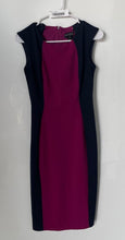 Load image into Gallery viewer, Enfocus Studio Womens Blue Purple Sleeveless Knee Length Sheath Dress Size 4
