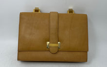 Load image into Gallery viewer, Tano Womens Brown Inner Pockets Top Handle Flap Clutch Bag
