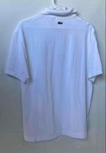 Load image into Gallery viewer, Lacoste Unisex White Loose Fit Short Sleeve Collared Polo Shirt Size Medium
