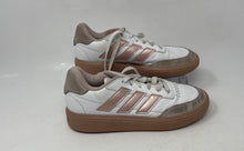 Load image into Gallery viewer, Adidas Kids Courtblock White Pink Low Top Lace-Up Sneaker Shoes Size 4
