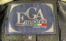 Load image into Gallery viewer, Emporio Collection Womens Black Suede Long Sleeve Collared Belted Jacket M W/Tag
