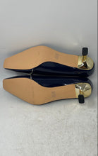 Load image into Gallery viewer, Muikecors Womens Blue Square Toe Slip-On Kitten Pump Shoes Size 11.5

