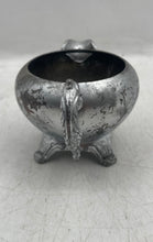 Load image into Gallery viewer, Vintage Silver-Tone Engraved Tableware Scroll Handle Four-Footed Creamer
