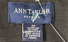 Load image into Gallery viewer, Ann Taylor Womens Black Long Sleeve Pockets Collared Blazer Jacket Size 2P
