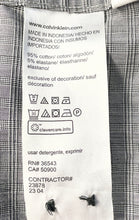Load image into Gallery viewer, Calvin Klein Mens Gray Plaid Slim Fit Long Sleeve Button-Up Shirt SIze XS
