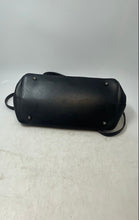 Load image into Gallery viewer, Luana Ferracuti Womens Black Leather Inner Pockets Top Handle Satchel Handbag
