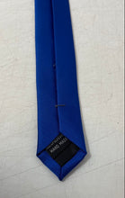 Load image into Gallery viewer, Zenxus Mens Dark Blue Keeper Loop Adjustable Pointed Tie
