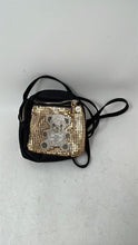 Load image into Gallery viewer, Moliabal Womens Black Gold Adjustable Strap Mini Shoulder Backpack
