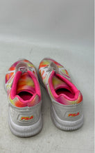 Load image into Gallery viewer, Fila Girls Fantom 6 Strap 3RM01935-140 White Pink Yellow Sneakers Shoes Size 3.5
