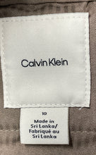 Load image into Gallery viewer, Calvin Klein Womens Brown Flat Front Pockets Straight Leg Chino Pants Size 10
