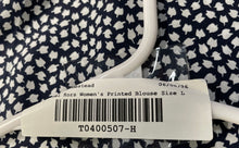 Load image into Gallery viewer, Michael Kors Womens Multicolor Printed Cropped Blouse Top Size Large
