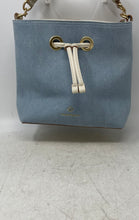 Load image into Gallery viewer, Nanette Lepore Womens White Blue Inner Pockets Bucket Handbag
