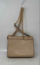 Load image into Gallery viewer, Aldo Womens Beige Gold Faux Leather Quilted Chain Strap Magnetic Crossbody Purse
