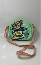 Load image into Gallery viewer, Disney Girls Green Printed Adjustable Strap Zip Top Lined Crossbody Bag
