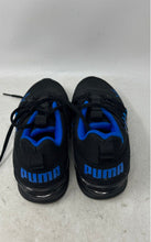Load image into Gallery viewer, Puma Kids Axelion Cyclone 379039-01 Black Blue Lace-Up Sneakers Shoes Size 5
