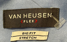 Load image into Gallery viewer, Van Heusen Flex Mens Blue Dynamic Cooling Big Fit Dress Shirt Size 22 34/35
