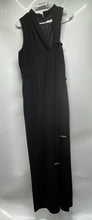 Load image into Gallery viewer, Calvin Klein Womens Black Sleeveless V-Neck Back-Zip One-Piece Jumpsuit Size 16
