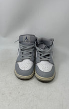Load image into Gallery viewer, Nike Kids Air Jordan 1 Mid DQ8423-104 Navy Blue White Gray Sneaker Shoes Size 7Y
