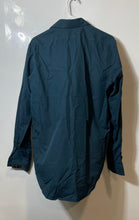 Load image into Gallery viewer, Calvin Klein Mens Green Long Sleeve Collared Slim Fit Dress Shirt Size Medium
