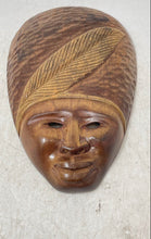 Load image into Gallery viewer, Things Joan NM Wooden Brown Carved Face Decor Collectible Mask
