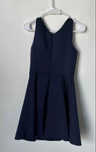 Load image into Gallery viewer, Armani Exchange Womens Blue Round Neck Sleeveless Back Zip A-Line Dress Size 4
