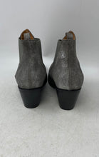 Load image into Gallery viewer, Chio Womens Silver Round Toe Slip-On Block Ankle Boot Size 37.5
