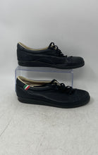 Load image into Gallery viewer, Olimpica Womens Black Leather Round Toe Lace-Up Oxford Shoes Size 40
