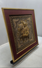 Load image into Gallery viewer, Tapestry Elephant Rider Traditional Burmese Framed Textile Collectible Kalaga
