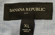Load image into Gallery viewer, Banana Republic Mens Blue Collared Short Sleeve Button-Up Shirt Size XL
