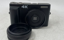 Load image into Gallery viewer, Model DC101 Black 4K CMOS Zoom LCD Screen Compact Digital Camera Not Tested

