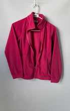 Load image into Gallery viewer, Columbia Girls Hot Pink Fleece Raglan Sleeve Mock Neck Full-Zip Jacket Size L
