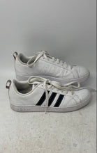 Load image into Gallery viewer, Adidas Womens VS Advantage F36746 White Black Leather Lace-Up Sneaker Shoes Sz 8
