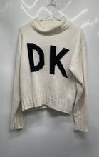 Load image into Gallery viewer, DKNY Womens White Long Sleeve Turtleneck Stretch Pullover Sweater Size M
