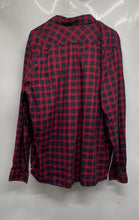 Load image into Gallery viewer, Lacoste Mens Red Black Plaid Regular Fit Long Sleeve Button-Up Shirt Size XL
