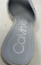 Load image into Gallery viewer, Calvin Klein Womens Bandera Light Blue Slip-On Platform Sandals Size 8.5
