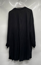 Load image into Gallery viewer, H&amp;M Womens Black Long Sleeve V-Neck Pullover Side Slit Sheath Dress Size Large

