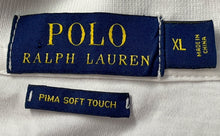 Load image into Gallery viewer, Polo Ralph Lauren Mens White Cotton Pima Soft Touch Collared Polo Shirt Size XL
