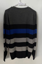 Load image into Gallery viewer, US Polo Assn. Mens Multicolor Striped Long Sleeve Crew Neck Pullover Sweater M
