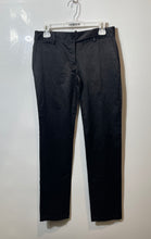 Load image into Gallery viewer, Zara Womens Black Slash Pockets Flat Front Straight Leg Ankle Pants Size 6
