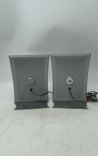 Load image into Gallery viewer, Pair Of NXT Gray Black Portable RCA Wired Flat Panel Computer Speaker Untested
