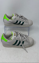 Load image into Gallery viewer, Adidas Mens Superstar Laceless FV2804 Gray Green Sneakers Shoes Size 4.5
