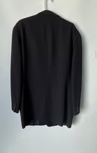 Load image into Gallery viewer, Bergdorf Goodman Mens Black Notch Lapel Two-Button Blazer Jacket Size 42

