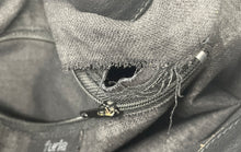 Load image into Gallery viewer, Authentic Furla Womens Black Silver Leopard Print Drawstring Bucket Bag Damaged
