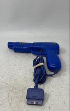 Load image into Gallery viewer, Sony PlayStation 1 Model Gun Z Blue Wired Light Gun Controller Not Tested
